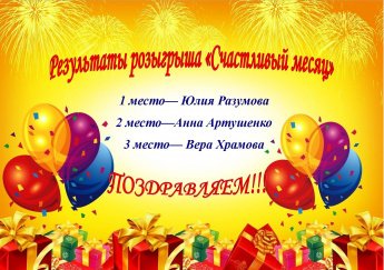 Розыгрыш билетов в кино «Счастливый месяц»