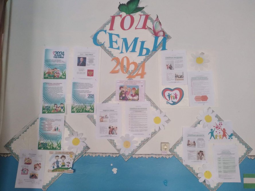 Информационный стенд «ГОД СЕМЬИ 2024»