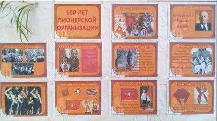 Стендовая презентация «100 лет пионерской организации»